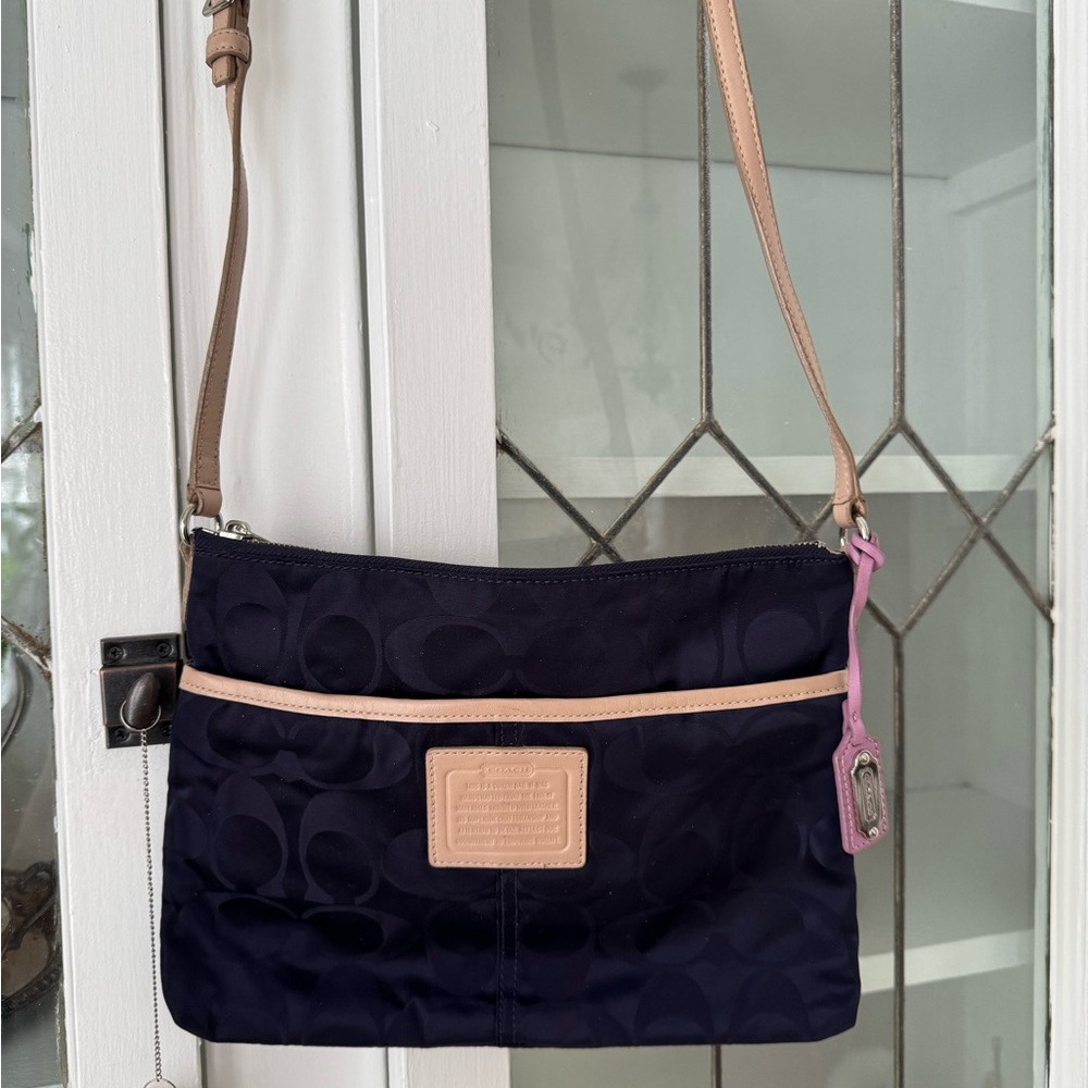 Coach Legacy Weekend Colorblock Signature Nylon Hippie Swing Bag